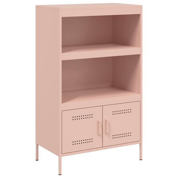 vidaXL Highboard Pink 68x39x113 cm Steel