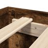 vidaXL Bed Frame without Mattress Smoked Oak 180x200 cm Super King Engineered Wood