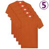 Fruit of the Loom Original T-shirts 5 pcs Orange L Cotton