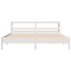 vidaXL Bed Frame without Mattress White 180x200 cm Super King Solid Wood Pine