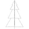 vidaXL Christmas Cone Tree 240 LEDs Indoor and Outdoor 118x180 cm