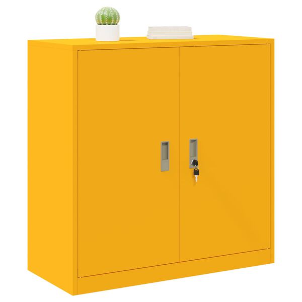 vidaXL Storage Cabinet with Storage Mustard Yellow 90 x 40 x 90 cm