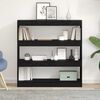 vidaXL Book Cabinet Black Oak 100 x 30 x 103 cm Engineered Wood