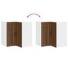 vidaXL Kitchen Wall Corner Cabinet "Porto" Brown Oak Engineered Wood