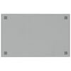 vidaXL Wall-mounted Magnetic Board White 80x50 cm Tempered Glass
