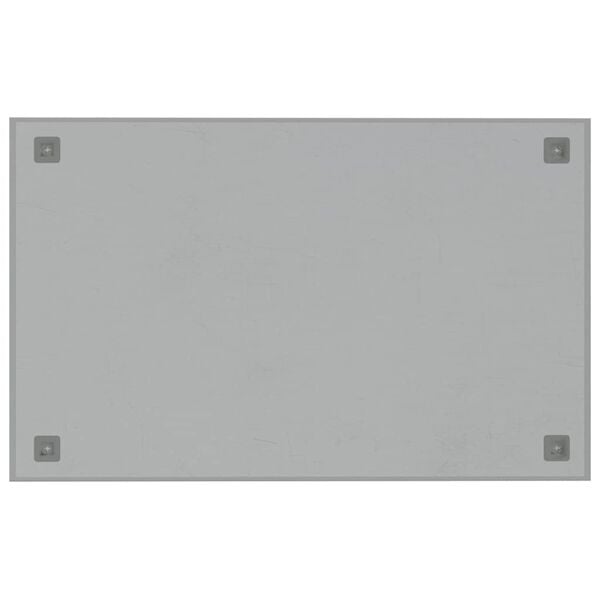 vidaXL Wall-mounted Magnetic Board White 80x50 cm Tempered Glass