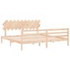 vidaXL Bed Frame without Mattress 200x200 cm Solid Wood