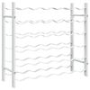 vidaXL Wine Rack for 36 Bottles White Metal
