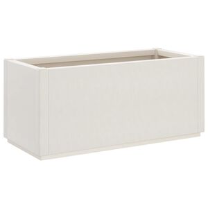 vidaXL Garden Planter White 80x36x35 cm PP