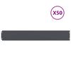vidaXL Lawn Edging 50 pcs 15 x 103 cm Cold-rolled steel Anthracite