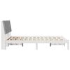 vidaXL Bed Frame Light Grey 140 x 200 cm Solid Pine Wood