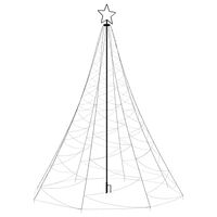 vidaXL Christmas Tree with Spike Warm White 1400 LEDs 500 cm