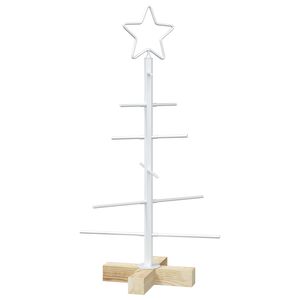vidaXL Metal Christmas Tree KUOPIO 60 cm Steel White