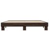 vidaXL Bed Frame without Mattress Brown Oak 160x200 cm