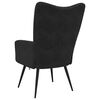 vidaXL Relaxing Chair Black 70 x 61 x 96.5 cm Velvet