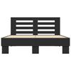 vidaXL Bed Frame without Mattress Black 140x200 cm