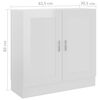 vidaXL Book Cabinet High Gloss White 82.5x30.5x80 cm Engineered Wood