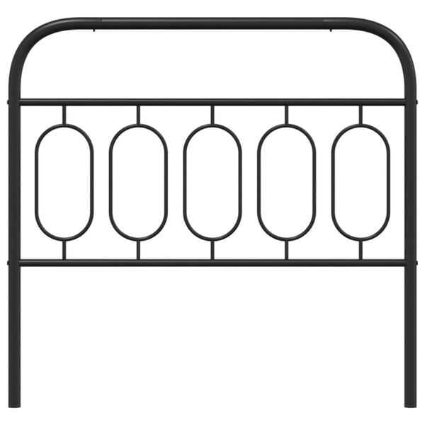vidaXL Metal Replace Headboard Black 100 cm
