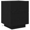 vidaXL Bedside Cabinet 2 pcs Black Oak 45 x 40 x 55 cm Engineered Wood