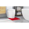 vidaXL Anti-slip Bath Mat with Toilet Cut Red 50 x 50 cm PP