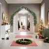vidaXL Christmas Garland Decorated with Baubles and LED Lights 10 m