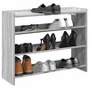 vidaXL Shoe Rack Grey Sonoma 80x25x62 cm Engineered Wood