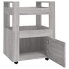 vidaXL Kitchen Trolley Grey Sonoma 60x45x80 cm Engineered Wood