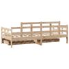 vidaXL Daybed with Drawers without Mattress 80x200 cm Solid Wood