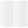 vidaXL Hanging Cabinet 2 pcs White 30 x 31 x 80 cm Engineered Wood