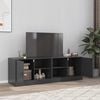 vidaXL TV Cabinets 2 pcs Black 67x39x44 cm Steel