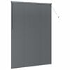 vidaXL Window Blind with Curtains Manual Dark grey Aluminium