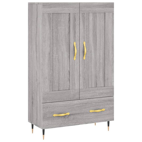vidaXL Highboard Grey Sonoma 69.5x31x115 cm Engineered Wood