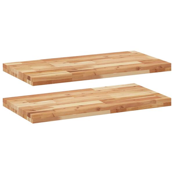 vidaXL Floating Shelves 2 pcs 100x40x4 cm Oil Finished Solid Wood Acacia