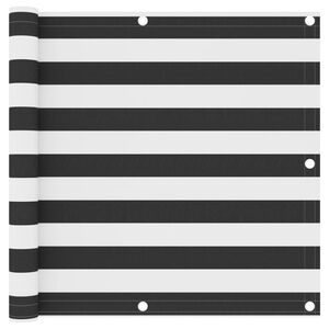 vidaXL Balcony Screen Anthracite and White 90x300 cm Oxford Fabric