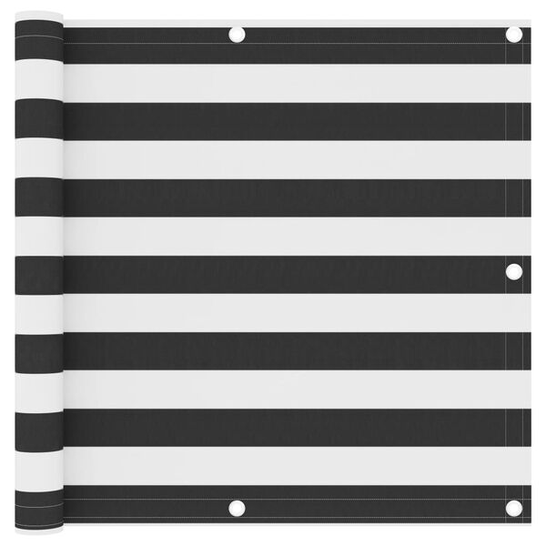 vidaXL Balcony Screen Anthracite and White 90x300 cm Oxford Fabric