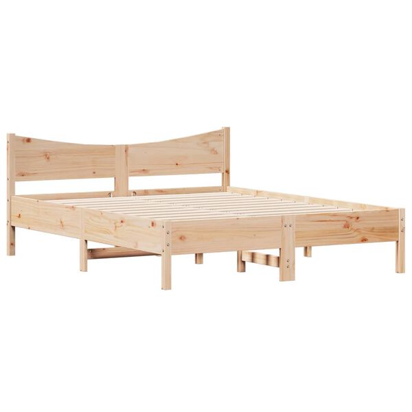 vidaXL Bed Frame without Mattress 160x200 cm Solid Wood Pine