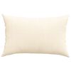 vidaXL Sofa Pillows 2 pcs Cream 60 x 40 cm Corduroy Fabric