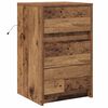 vidaXL Bedside Cabinet Old Wood 38 x 34 x 61 cm Engineered wood