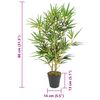 vidaXL Artificial Bamboo Tree 368 Leaves 80 cm Green