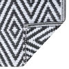 vidaXL Outdoor Carpet ARAKIL White and Black 80x150 cm PP