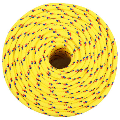 vidaXL Boat Rope Yellow 8 mm 50 m Polypropylene