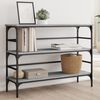 vidaXL Console Table Grey Sonoma 100x32x75 cm Engineered Wood