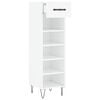 vidaXL Shoe Cabinet White 30x35x105 cm Engineered Wood