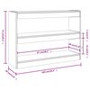 vidaXL Book Cabinet/Room Divider Grey Sonoma 100x30x72 cm