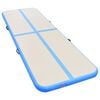 vidaXL Inflatable Gymnastics Mat with Pump 600x100x10 cm PVC Blue