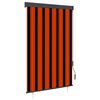vidaXL Outdoor Roller Blind 120x250 cm Orange and Brown