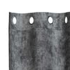 vidaXL Velvet Curtains with Curtains 2 pcs Grey 175 x 140 cm Velvet
