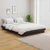 vidaXL Bed Frame without Mattress Grey Solid Wood 140x190 cm
