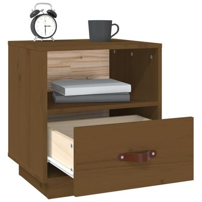 vidaXL Bedside Cabinets 2 pcs Honey Brown 40x34x45 cm Solid Wood Pine