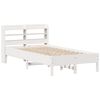vidaXL Bed Frame without Mattress White 90x200 cm Solid Wood Pine